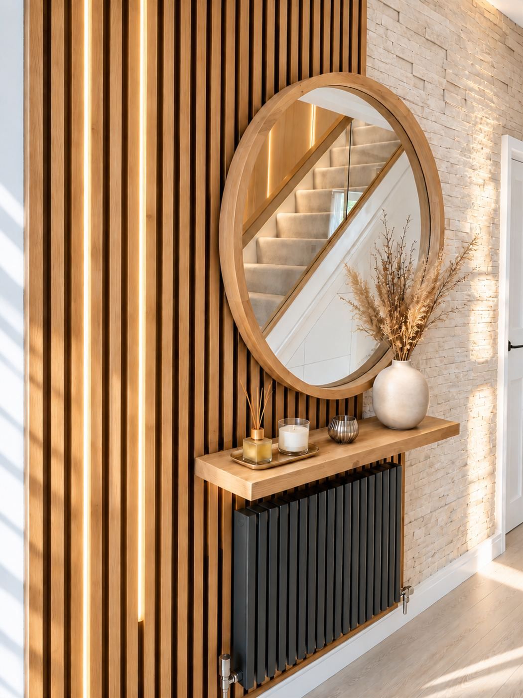 Timber Slat Hallway